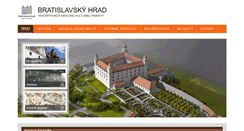 Desktop Screenshot of bratislava-hrad.sk