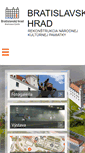 Mobile Screenshot of bratislava-hrad.sk